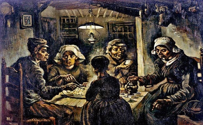 विंसेंट वॉन गॉग का चित्र ''आलू खाते लोग''