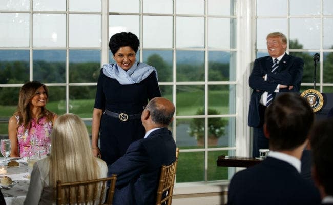 Pepsico छोड़ने के पहले डोनाल्ड ट्रंप ने इंदिरा नूई को दी दावत, मास्टर कार्ड के अजय बंगा भी शामिल