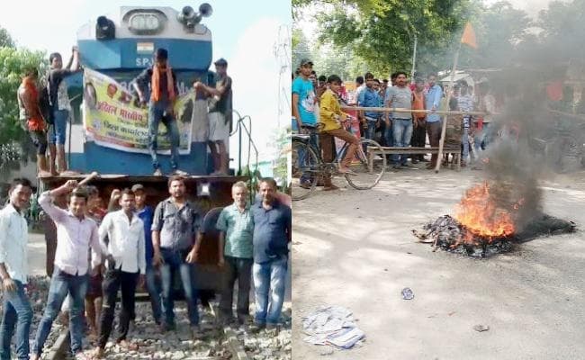 SC/ST एक्ट को लेकर लाये गये अध्यादेश के खिलाफ भारत बंद का दरभंगा में व्यापक असर