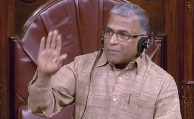 राज्यसभा का संचालन करते नजर आये उपसभापति हरिवंश