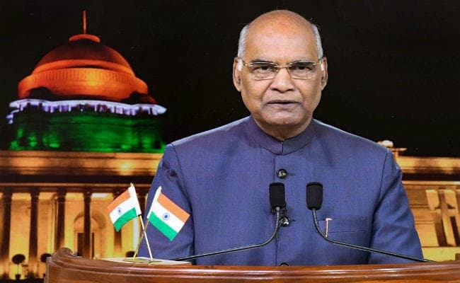 राष्‍ट्र के नाम संबोधन में राष्‍ट्रपति कोविंद ने कहा, देश में तेजी से हो रहा विकास