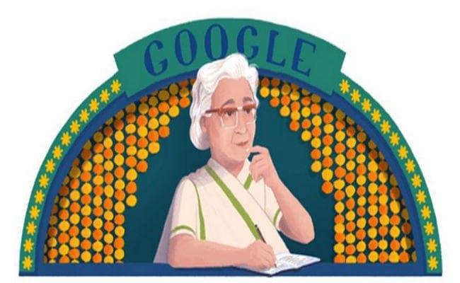 इस्मत चुगतई का 107वां जन्मदिन, गूगल का डूडल उर्दू लेखिका को समर्पित