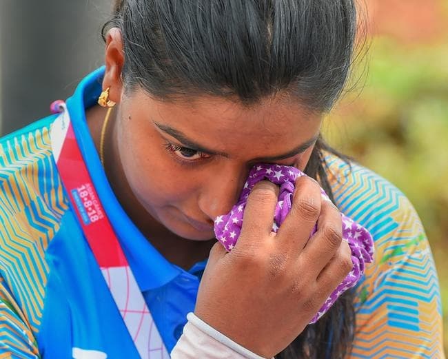 Asian Games 2018: ...और दुनिया की पूर्व नंबर एक तीरंदाज दीपिका कुमारी की आंखों से छलक पड़े आंसू
