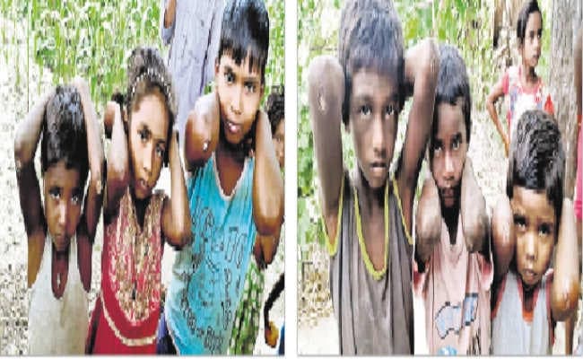 क्लास रूम में बच्चों को बेरहमी से पीटा दीवार पर केहुनी रगड़ उधेड़ दी चमड़ी