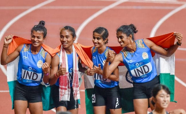 भारत की महिला चार गुणा 400 मीटर रिले टीम ने लगातार पांचवीं बार स्वर्ण पदक जीता
