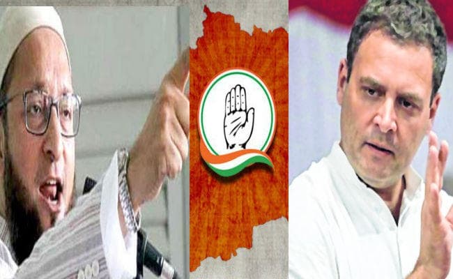 तेलंगाना चुनाव: बोली कांग्रेस- ओवैसी से गठबंधन का सवाल ही नहीं, चुनाव बाद होगा सीएम का फैसला