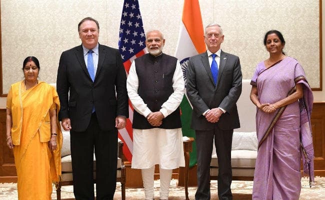 भारत-अमेरिका के संबंधों में ऐतिहासिक बदलाव को दर्शाती है पहली ‘टू प्लस टू'' वार्ता