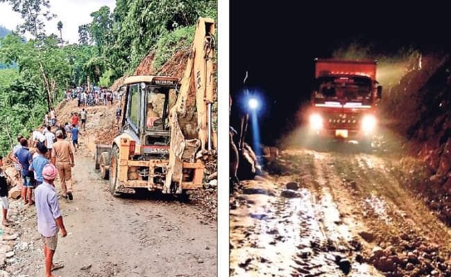 कालिम्पोंग : भू-स्खलन से सिलीगुड़ी-डुआर्स सड़क ठप, दिनभर बाधित रहा यातायात, देर शाम कुछ राहत