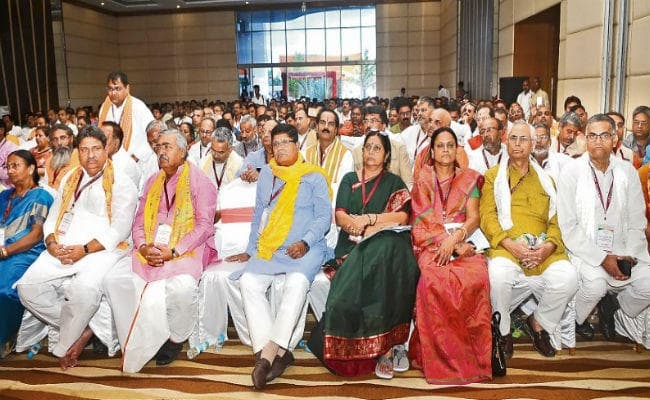 बिहार भाजपा नेताओं को मिला जीत का गुरुमंत्र, कांग्रेस व राजद पर जारी रहेगा हमला