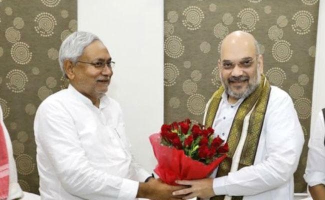 दिल्ली में भाजपा अध्यक्ष अमित शाह से मिले नीतीश कुमार, सीट बंटवारे पर हुई चर्चा