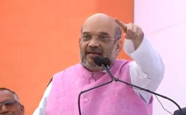 जयपुर में बोले अमित शाह, कांग्रेस के पास न नीति है, न नेता, वह देश का भला नहीं कर सकती