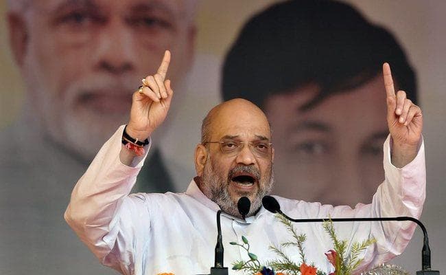 अमित शाह ने कहा - गोवा में नेतृत्व परिवर्तन का सवाल ही नहीं, मनोहर पर्रिकर बने रहेंगे मुख्यमंत्री