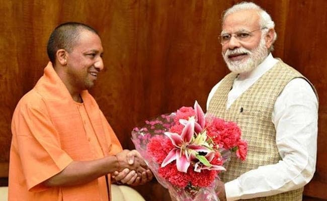 योगी आदित्यनाथ ने प्रधानमंत्री मोदी को दी बधाई