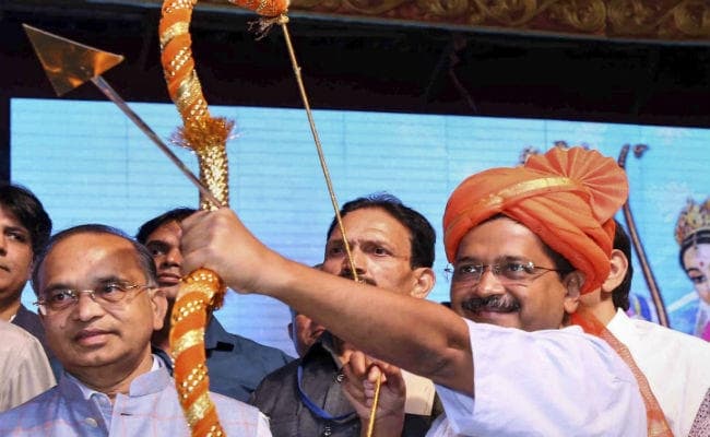 केजरीवाल ने समाज में मौजूद रावण जैसी शक्तियों को हराने की अपील की