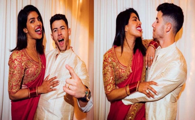 प्रियंका चोपड़ा, निक जोनस ने मनाया पहला करवाचौथ