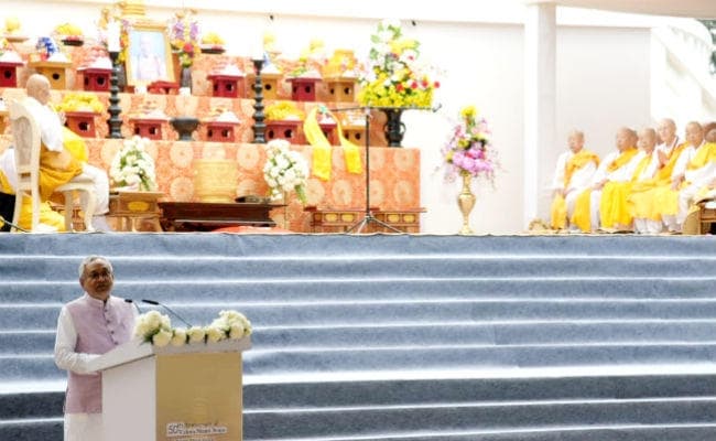 हमारा प्रयास है कि विश्व शांति स्तूप पर अधिक से अधिक लोग आत्मसात करें शांति के भाव : नीतीश कुमार