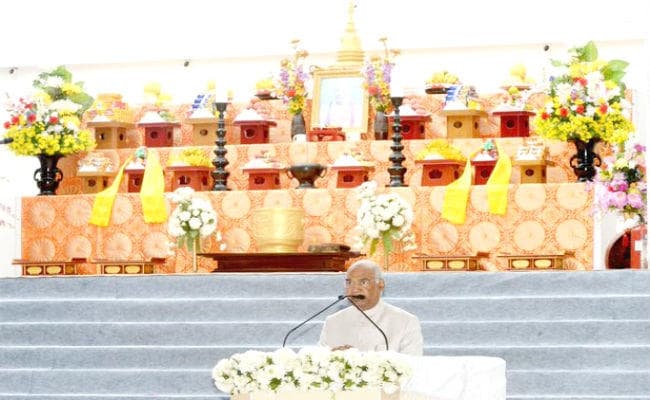 एकता, शांति और अहिंसा का प्रतीक है राजगीर का विश्‍व शांति स्‍तूप : रामनाथ कोविंद