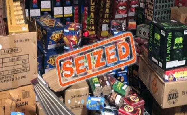 11 दिनों में 9100 किलो प्रतिबंधित पटाखे जब्त