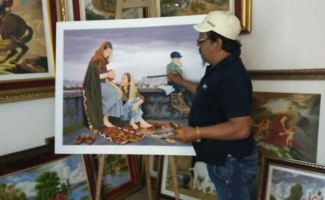 सामाजिक बदलाव का संदेश दे रही कलीम राही की कूची, विदेशों में है पेंटिंग्स की डिमांड