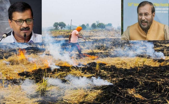 केजरीवाल ने पराली से निपटने के लिए जावड़ेकर से की हस्तक्षेप की मांग, केंद्रीय मंत्री ने लगाया प्रदूषण के राजनीतिकरण का आरोप