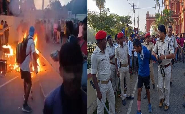 दरभंगा : अंतरराष्ट्रीय मैराथन में बवाल, आयोजकों के खिलाफ फूटा छात्रों का गुस्सा, हंगामा व आगजनी