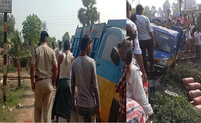 टला बड़ा रेल हादसा, गैस सिलेंडर लदे पिकअप वैन के टकरायी इस्लामपुर-हटिया एक्सप्रेस और उसके बाद...