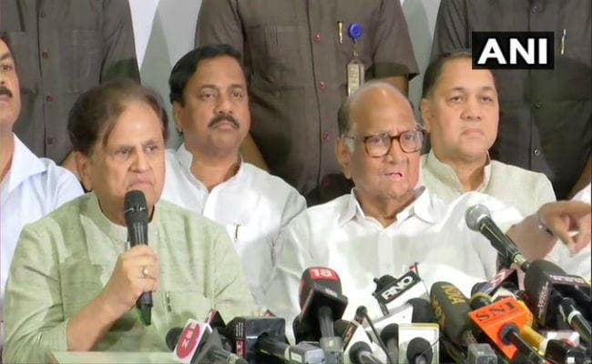 कांग्रेस-NCP ने राष्ट्रपति शासन की आलोचना की, शरद बोले – हम दोबारा नहीं चाहते चुनाव
