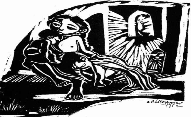 चित्रकार चित्त प्रसाद के ''अनाथ बच्चे''