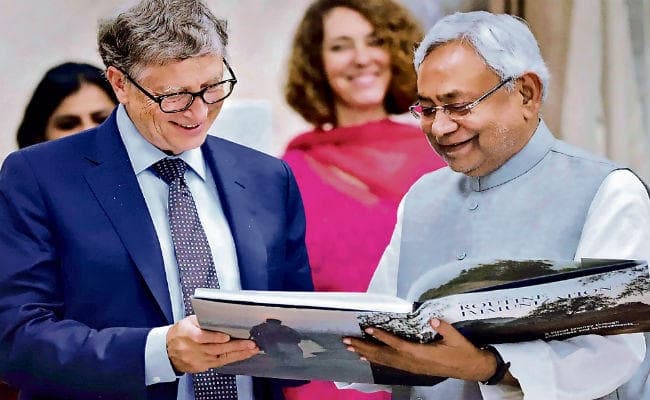 बिल गेट्स ने की नीतीश के कामों की तारीफ, कहा- गरीबी व बीमारी के खिलाफ बिहार की प्रगति शानदार