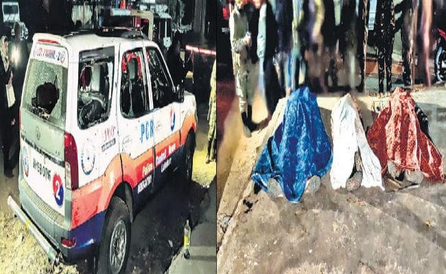 पुलिस वाहन पर नक्सली हमला, चार जवान शहीद हथियार लूटे, भाजपा नेता की गाड़ी पर भी फायरिंग