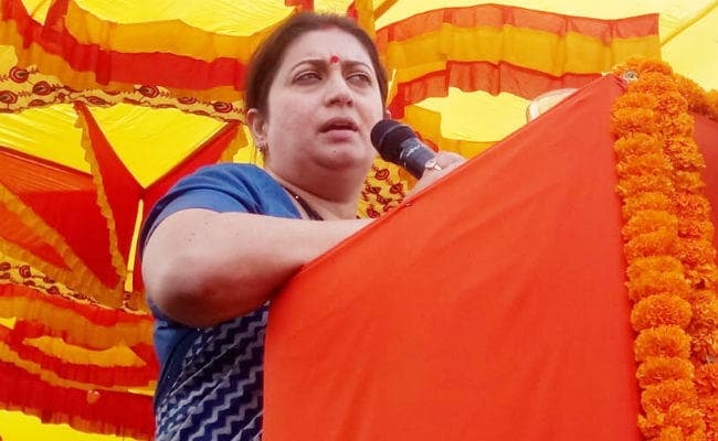 गढ़वा में केंद्रीय मंत्री स्मृति ईरानी ने कहा, भाजपा सरकार ने पांच साल में पूरे देश में 11 करोड़ शौचालय का कराया निर्माण