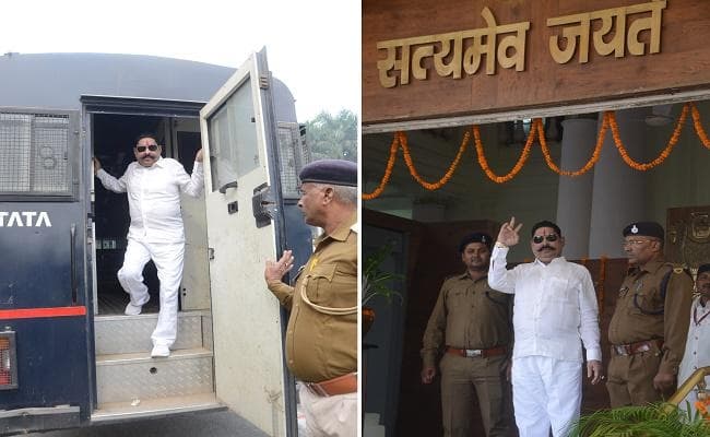 बाहुबली विधायक अनंत सिंह कैदी वाहन से बिहार विधानसभा पहुंचे, हाथों से बनाया ‘विक्ट्री'' का साइन, कहा...