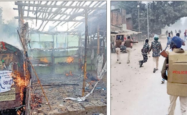 कैमूर में बंद की गयी इंटरनेट सेवा, विरोध में तोड़फोड़, मोहनिया में छह बाइकें, एक गुमटी व दो दुकानें फूंकी