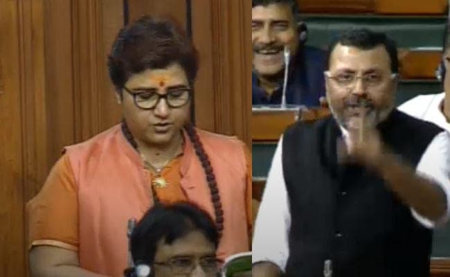 प्रज्ञा सिंह ठाकुर ने मांगी माफी, बोले निशिकांत दुबे- शिवसेना ने भी गोडसे को देशभक्त कहा था और अब कांग्रेस...