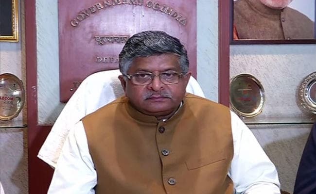 Telecom Miniter रविशंकर प्रसाद ने कहा, भारत में मोबाइल इंटरनेट की रेट दुनिया में सबसे कम