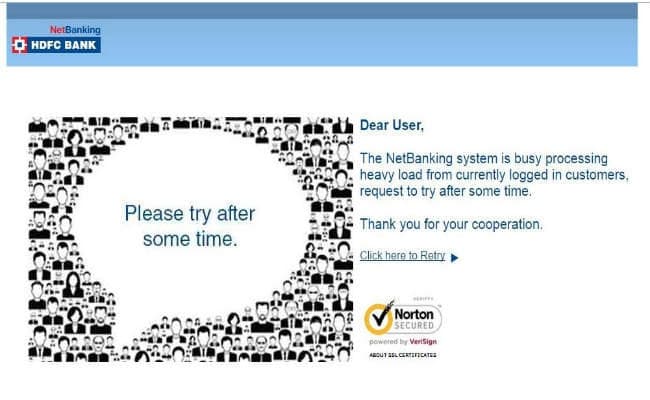 HDFC बैंक का नेटबैंकिंग सेवा आज भी बाधित, परेशान यूजर्स ने सोशल मीडिया पर निकाली भड़ास