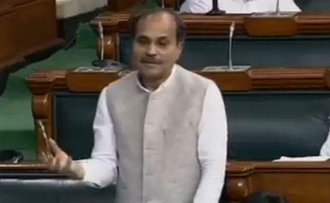 संसद में कांग्रेस नेता अधीर रंजन ने कहा - चिदंबरम के साथ सरकार ने आतंकियों की तरह ट्रीट किया