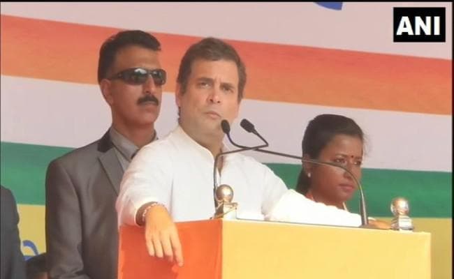 झारखंड में गठबंधन की सरकार बनी तो जल, जंगल, जमीन पर आदिवासियों को अधिकार दिया जायेगा : राहुल गांधी