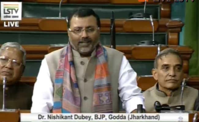 लोकसभा में  निशिकांत दूबे ने झारखंड के बांधों से राज्य को पानी उपलब्ध कराने की मांग की
