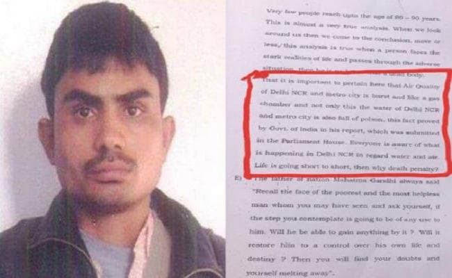 Supreme Court से निर्भया का दोषी बोला- दिल्ली में हवा से यूं ही मर रहे, फिर फांसी क्यों?