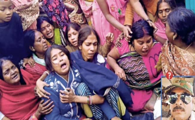 स्कूल बस ने फुलवारी थाने के चौकीदार को कुचला, हंगामा