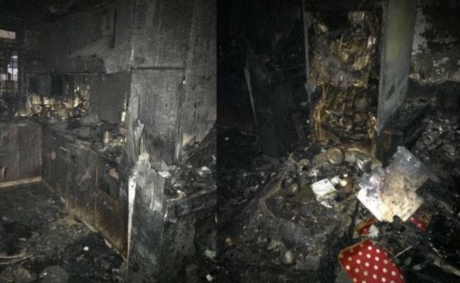 दिल्ली के शालीमार बाग के एक घर में लगी आग, बचाये गये तीन बच्चे समेत छह लोग