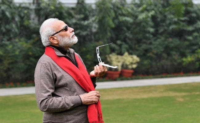 #solareclipse: साल का आखिरी सूर्यग्रहण, लोगों ने देखा अद्भुत नजारा, पीएम मोदी ने किया ये ट्वीट