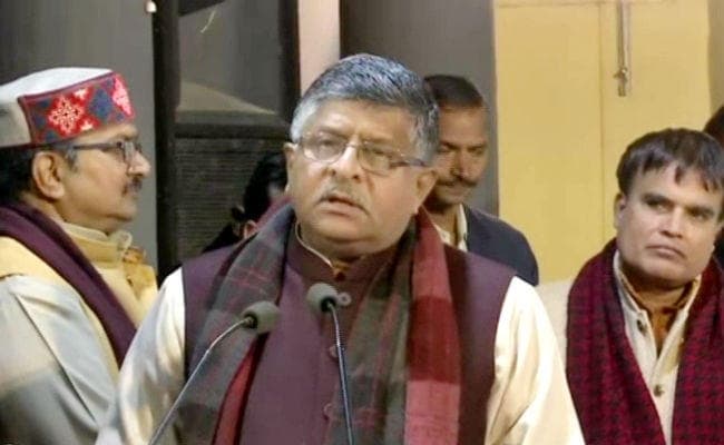 कांग्रेस ने लोकसभा में NPR बनाने की कही थी बात, लालू-मुलायम-शरद किसी ने नहीं किया था विरोध : रविशंकर प्रसाद