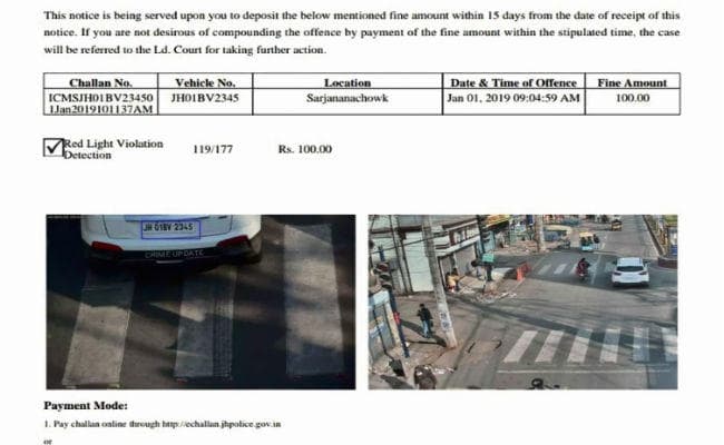 रांची : पहले दिन कटा 444 वाहनों का ई-चालान, स्पीड पोस्ट से भेजा जायेगा घर, 24 घंटा काम करेगा यह सिस्टम