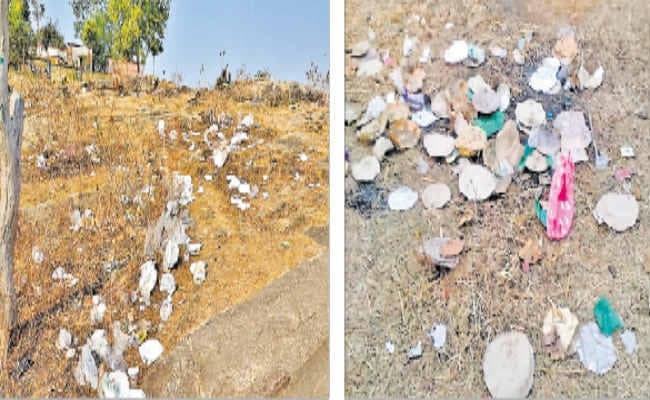 देवघर  :  पर्यटन स्थलों की खूबसूरती पर गंदगी का ग्रहण