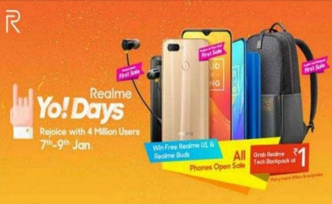 Realme Yo Days Sale: Realme U1, Realme 2 Pro और एक्सेसरीज पर बड़ी छूट