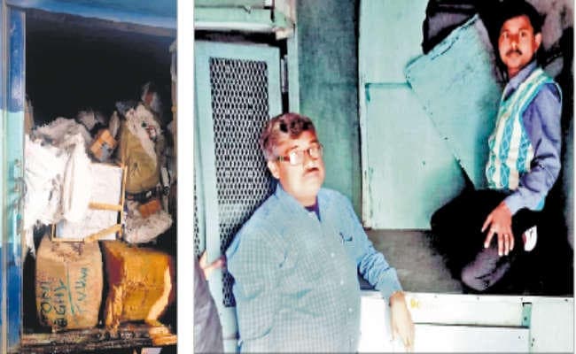 सरायघाट एक्सप्रेस की बोगी काट कर लाखों का माल उड़ाया