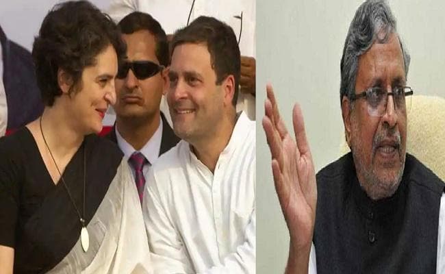 प्रियंका गांधी की सक्रिय राजनीति में एंट्री पर सुशील मोदी बोले, वंशवादी दल संकट में लेते हैं ऐसे फैसले