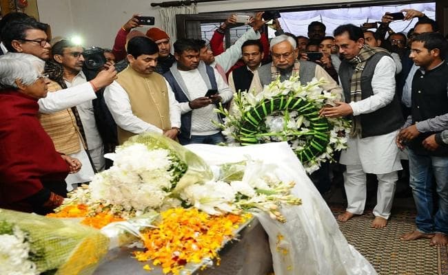 जॉर्ज फर्नांडिस का निधन हमारे लिए व्यक्तिगत क्षति : नीतीश कुमार